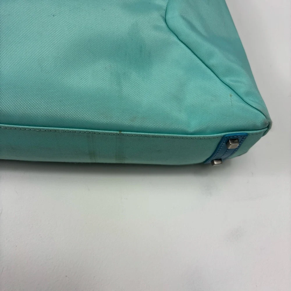 TUMI Sky Blue Tote Bag Laptop Bag Briefcase Travel Bag Pop Of Color Bright - Picture 4 of 10